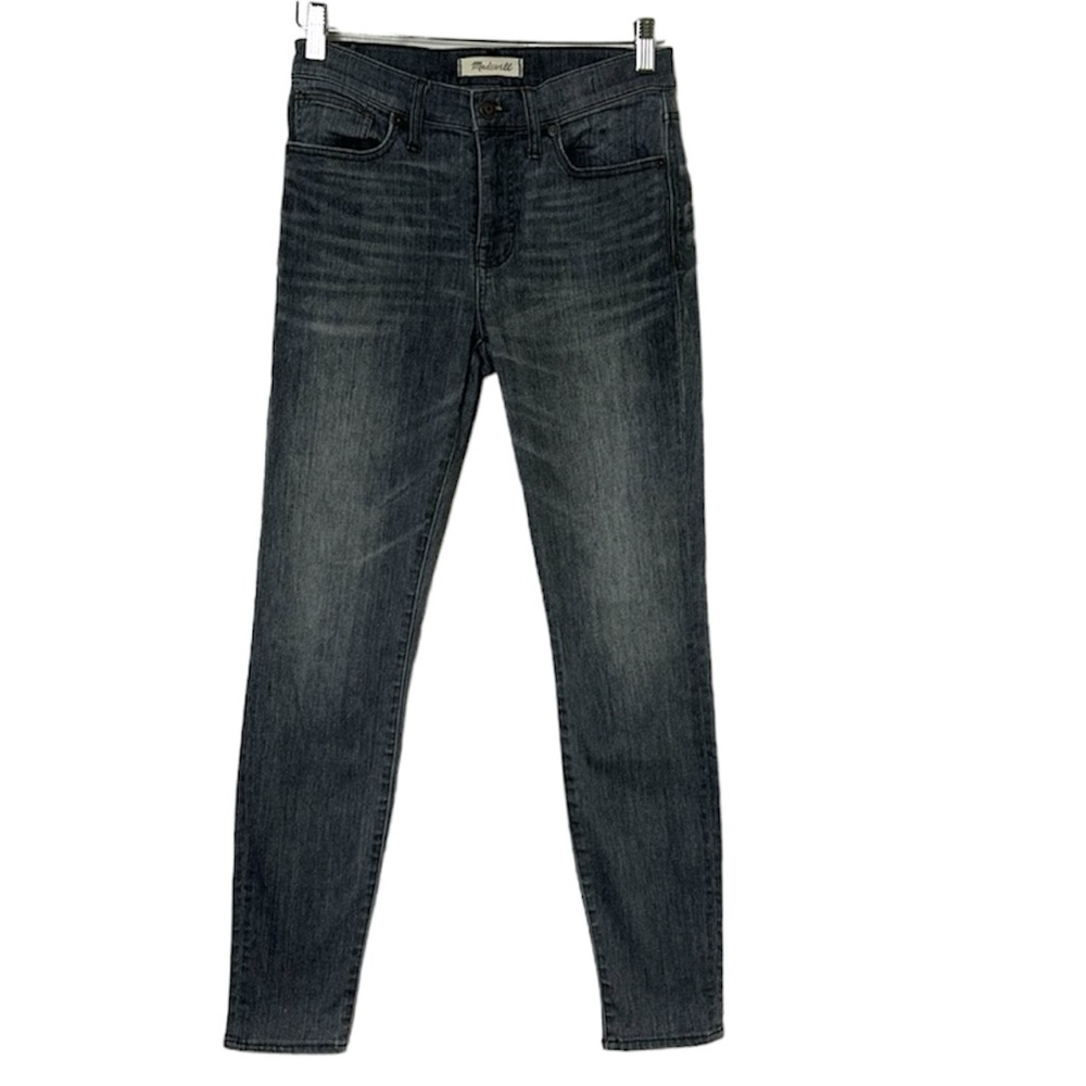 MADEWELL 9” high riser skinny skinny jeans size 26 grey cotton stretch jeans